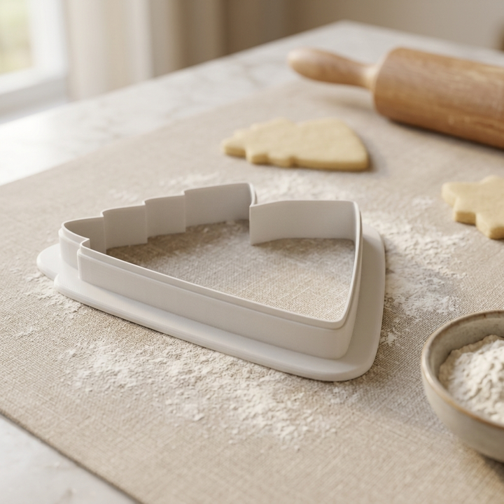 A Frame Cabin Cookie Cutter, 3D Printed Christmas Cutter