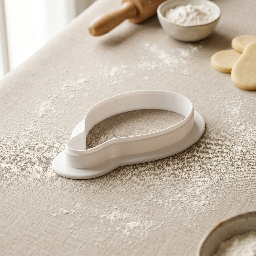 Snowshoe Cookie Cutter, 3D Printed Christmas Cutter