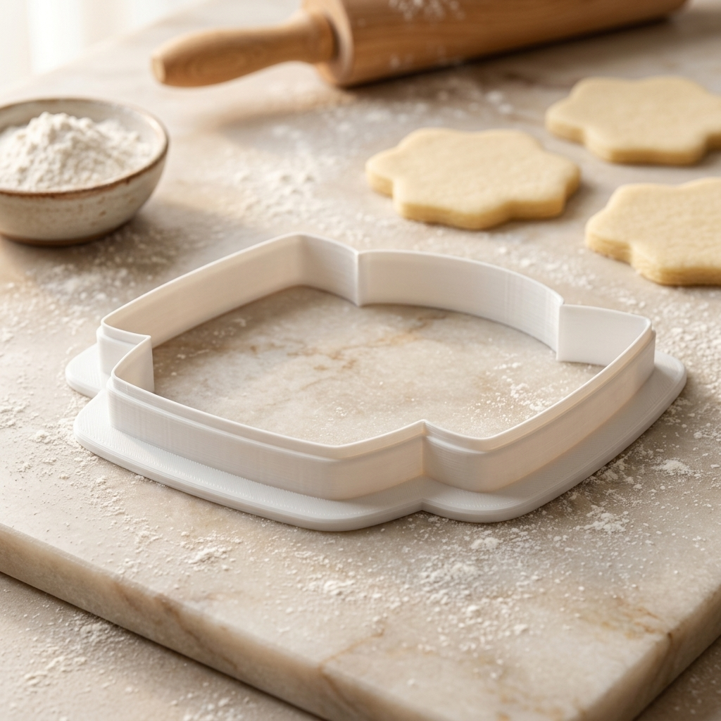 Window Shutter Flower Box Cookie Cutter, 3D Printed Garden Theme Cutter