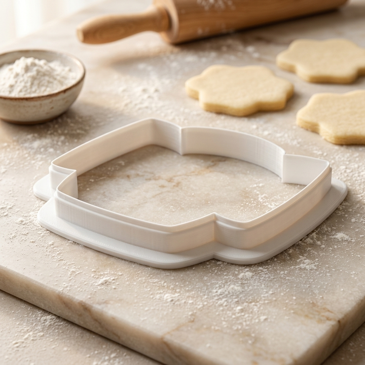 Window Shutter Flower Box Cookie Cutter, 3D Printed Garden Theme Cutter