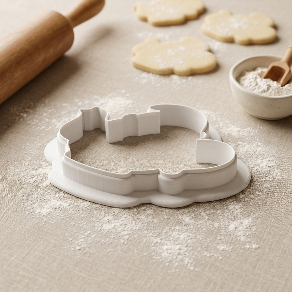 Gnome Teapot Cookie Cutter, 3D Printed Birthday Party Cutter