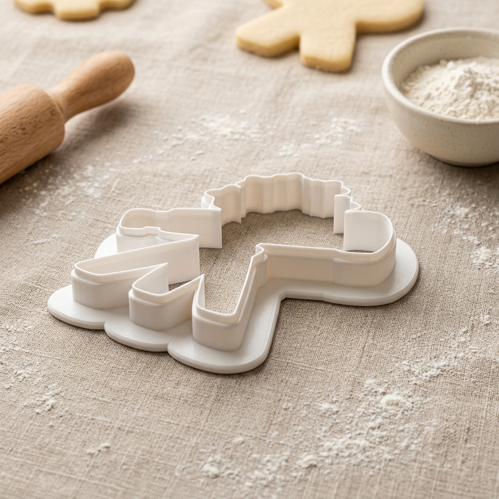 Starry Telescope Cookie Cutter, 3D Printed Birthday Party Cutter