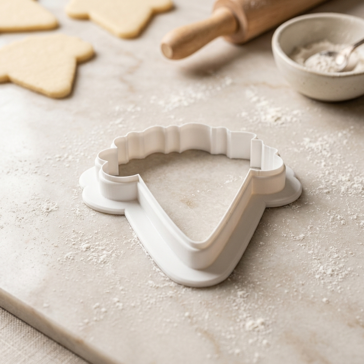 Party Streamer Cone Cookie Cutter, 3D Printed Birthday Party Cutter