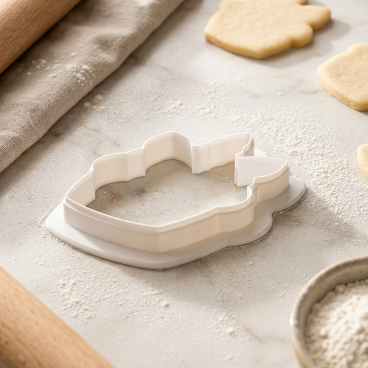 Unicorn Cupcake Cookie Cutter, 3D Printed Birthday Party Cutter