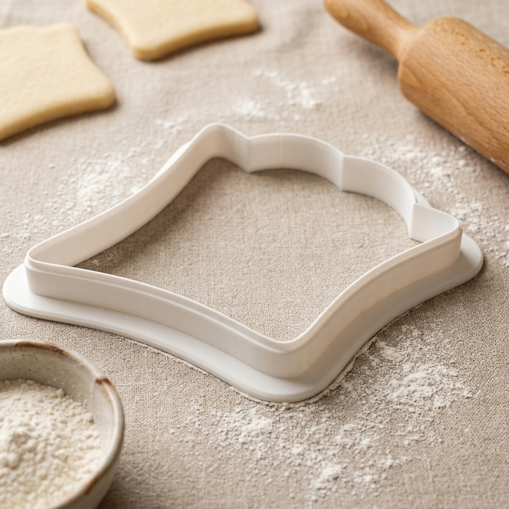 Ring Pillow Cookie Cutter, 3D Printed Wedding Cutter