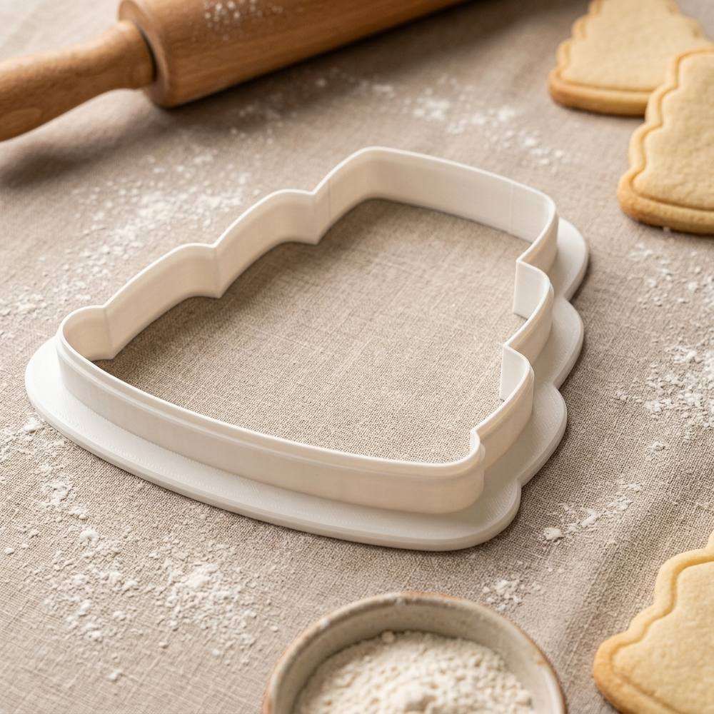 Anniversary Cake Topper Cookie Cutter, 3D Printed Wedding Cutter