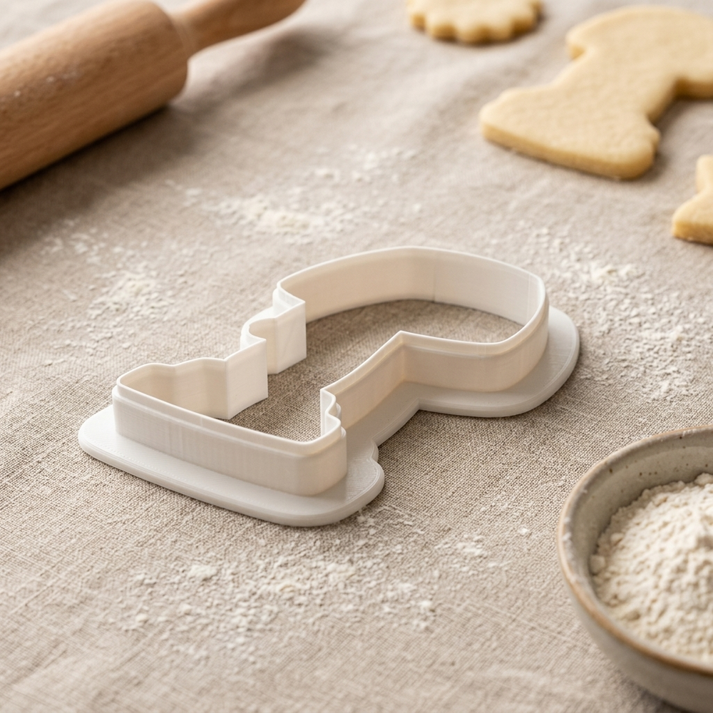 Nursery Floor Lamp Cookie Cutter, 3D Printed Baby Shower Cutter