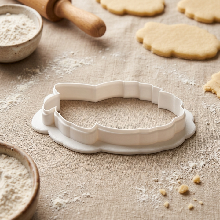 Betta Fish Fan Tail Cookie Cutter, 3D Printed Birthday Party Cutter