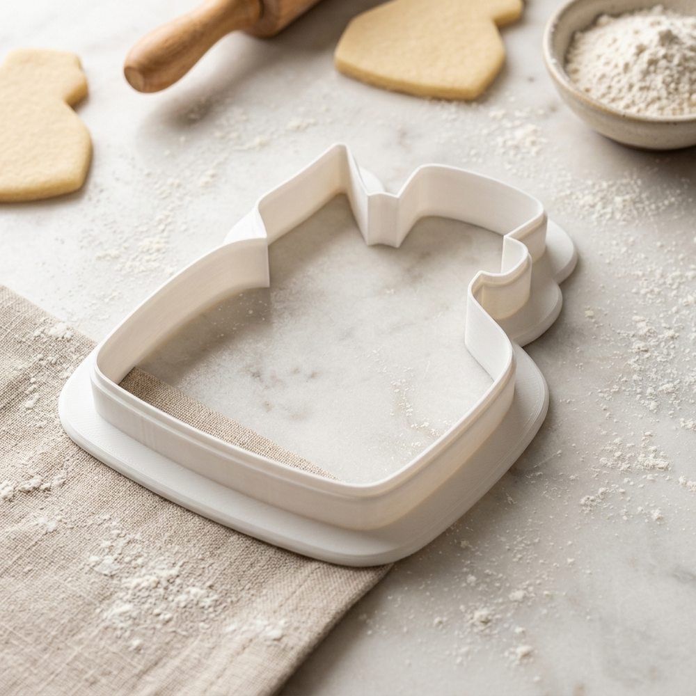 Calligraphy Nib Bottle Cookie Cutter, 3D Printed Wedding Cutter