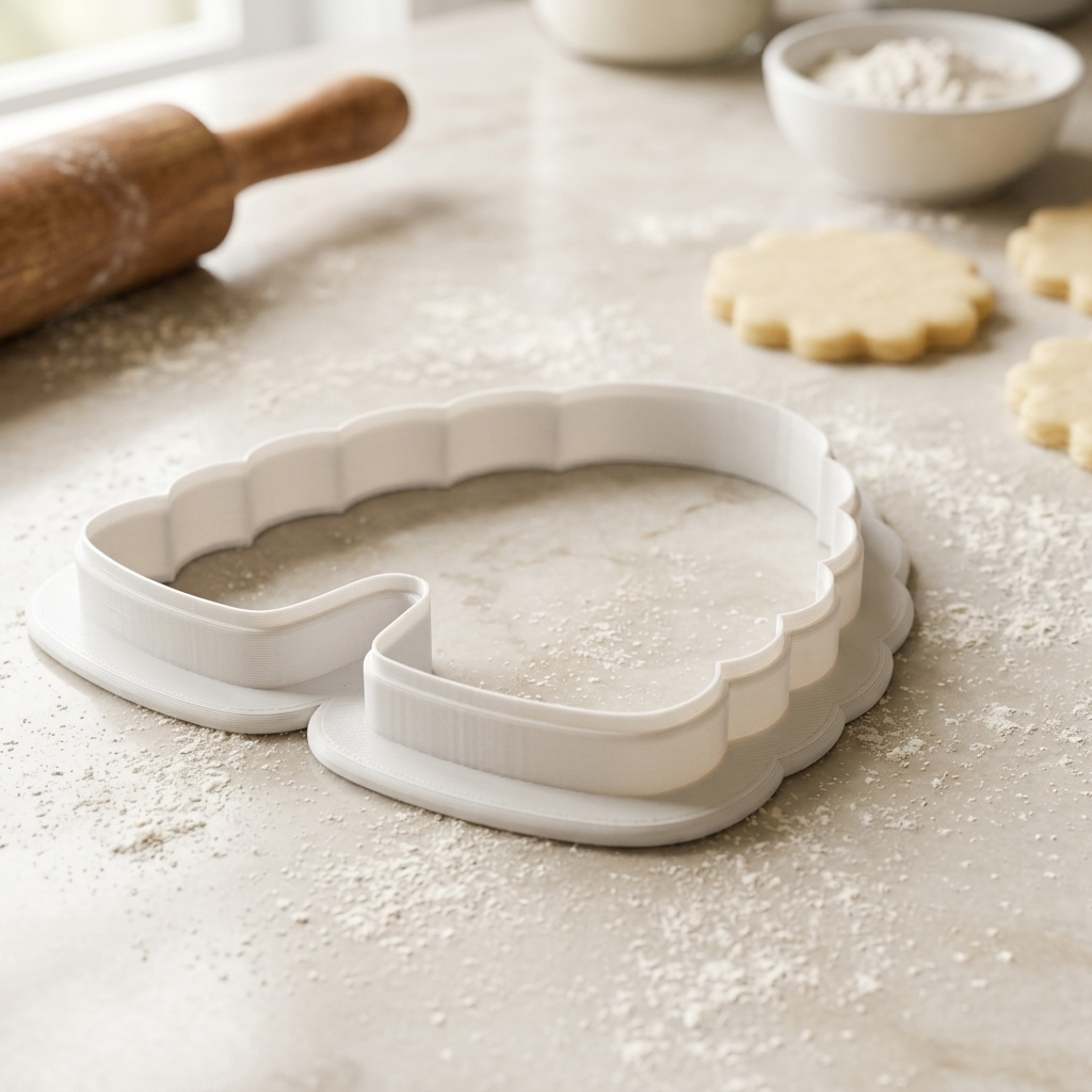 Bee Skep Flower Cookie Cutter, 3D Printed Food Theme Cutter