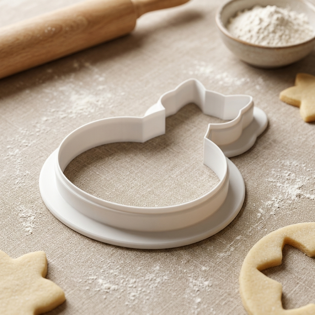 Robot Vacuum Cat Cookie Cutter, 3D Printed Birthday Party Cutter