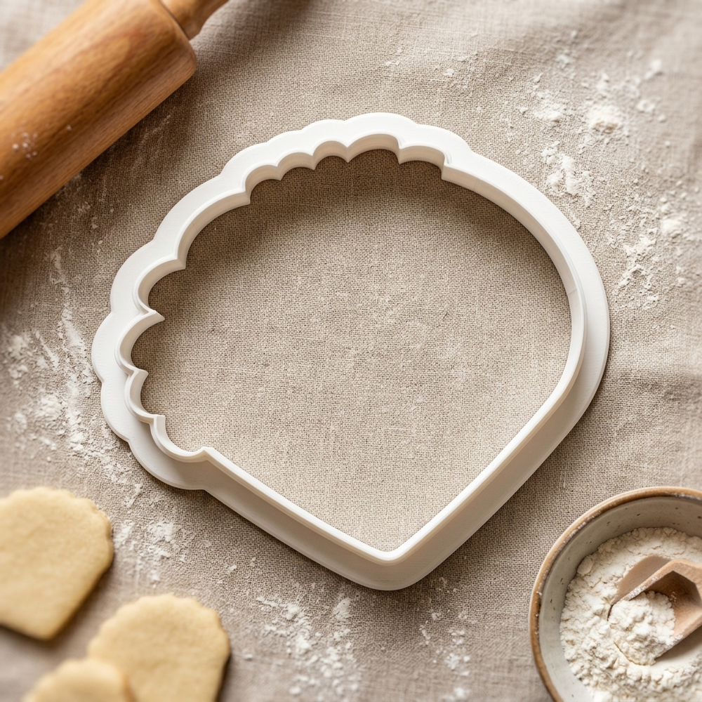 Floral Arch Name Plaque Blank Cookie Cutter, 3D Printed Baby Shower Cutter
