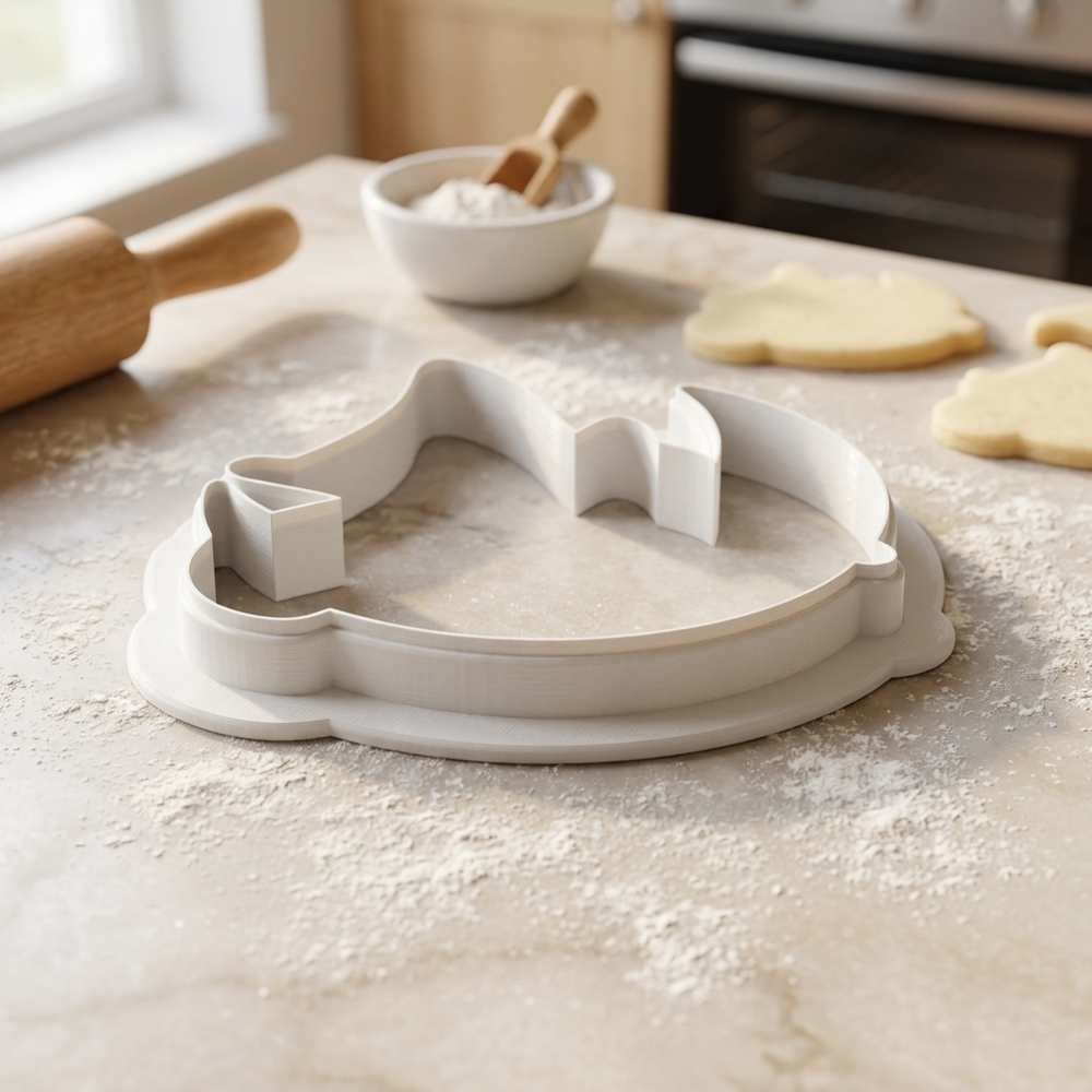 Sugar Glider Moon Cookie Cutter, 3D Printed Baby Shower Cutter