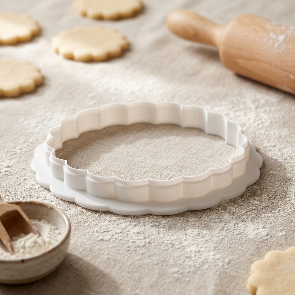 Butter Tart Tin Cookie Cutter, 3D Printed Thanksgiving Cutter