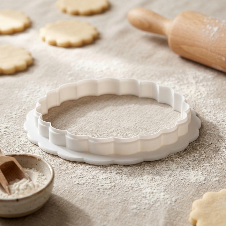 Butter Tart Tin Cookie Cutter, 3D Printed Thanksgiving Cutter