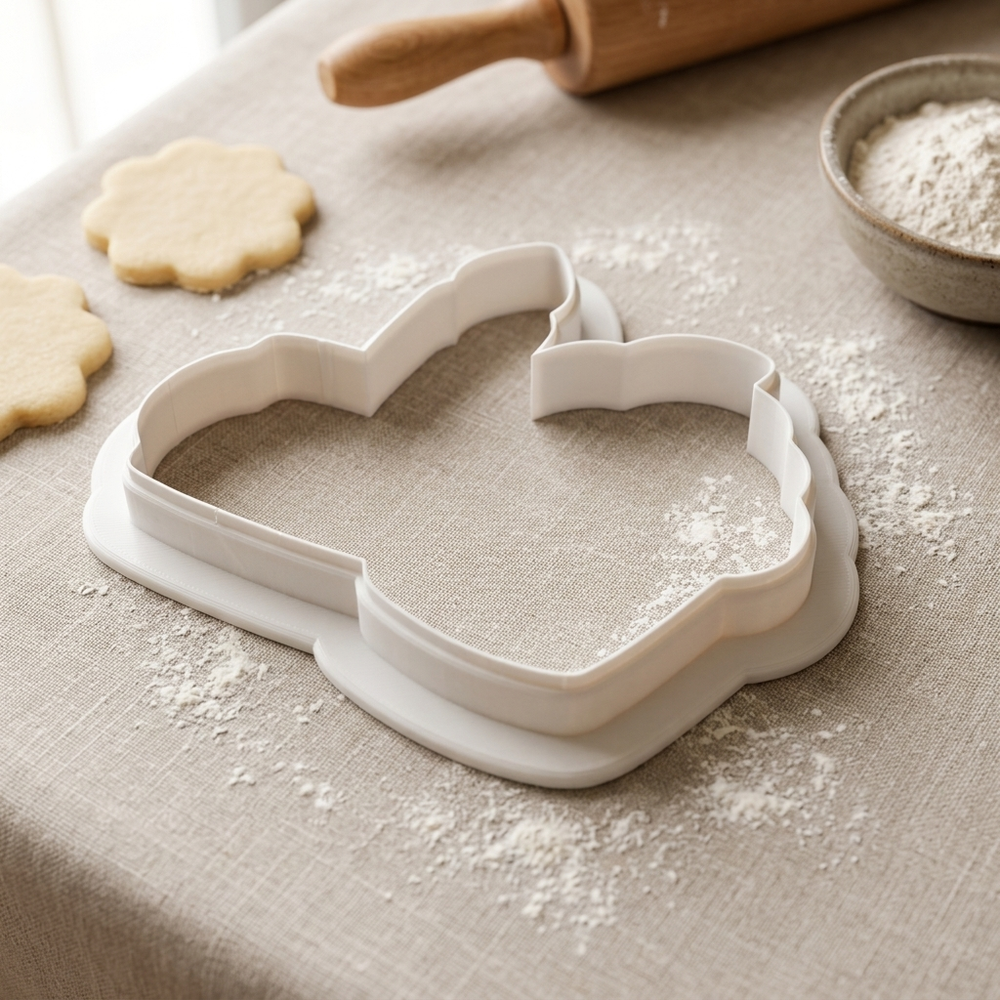 Birthday Candle Cupcake Topper Cookie Cutter, 3D Printed Birthday Party Cutter