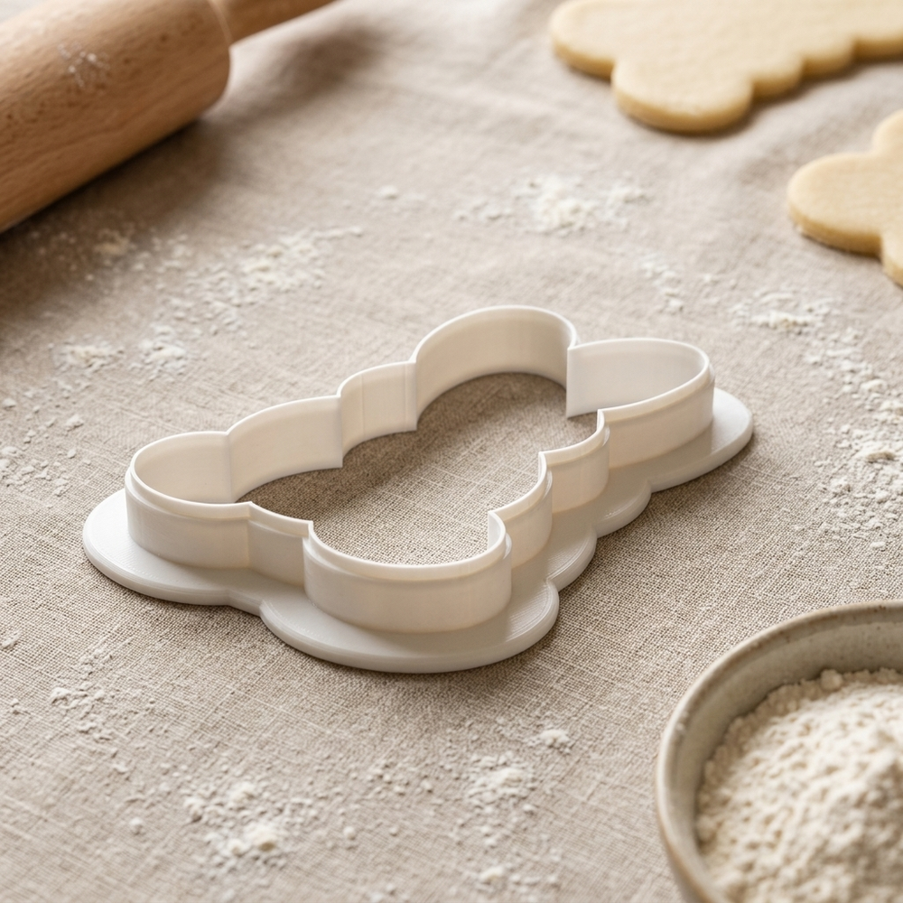 Marshmallow Bunny Silhouette Cookie Cutter, 3D Printed Easter Cutter