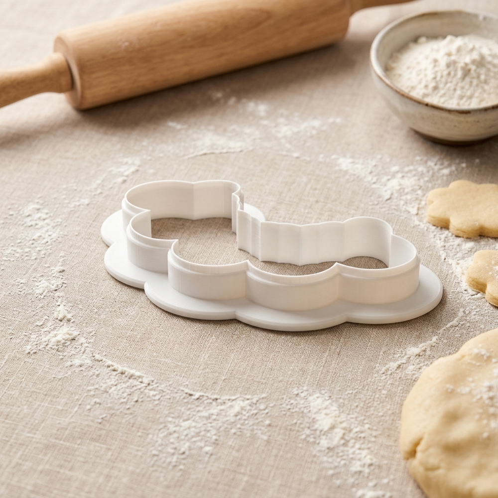 Bunny Tail Garland Cookie Cutter, 3D Printed Easter Cutter