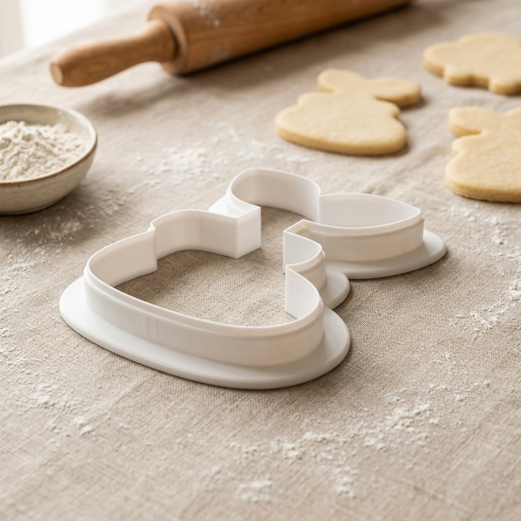 Spring Seedling Bootie Cookie Cutter, 3D Printed Baby Shower Cutter