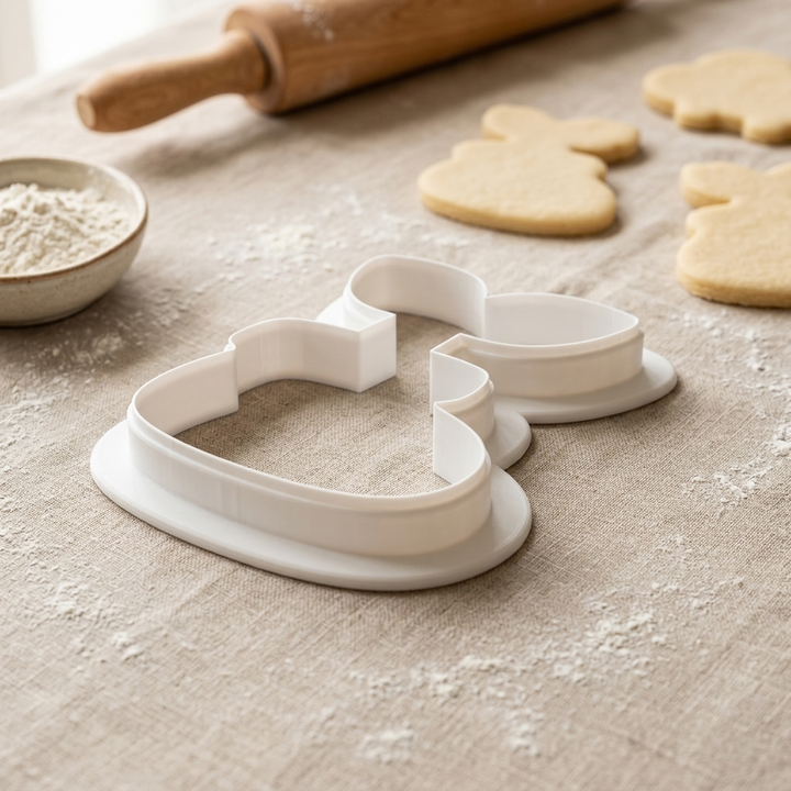 Spring Seedling Bootie Cookie Cutter, 3D Printed Baby Shower Cutter