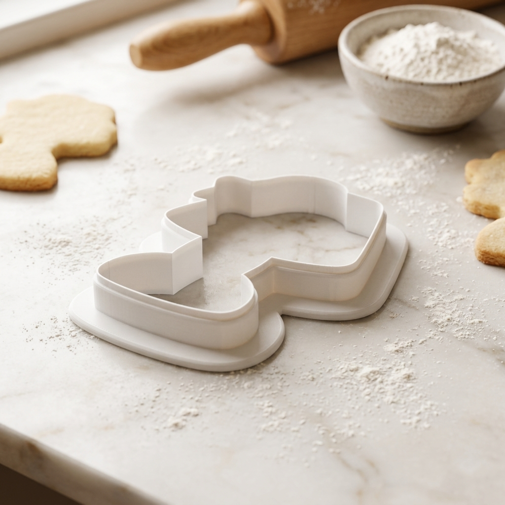 Nursery Lamp Moon Cookie Cutter, 3D Printed Baby Shower Cutter