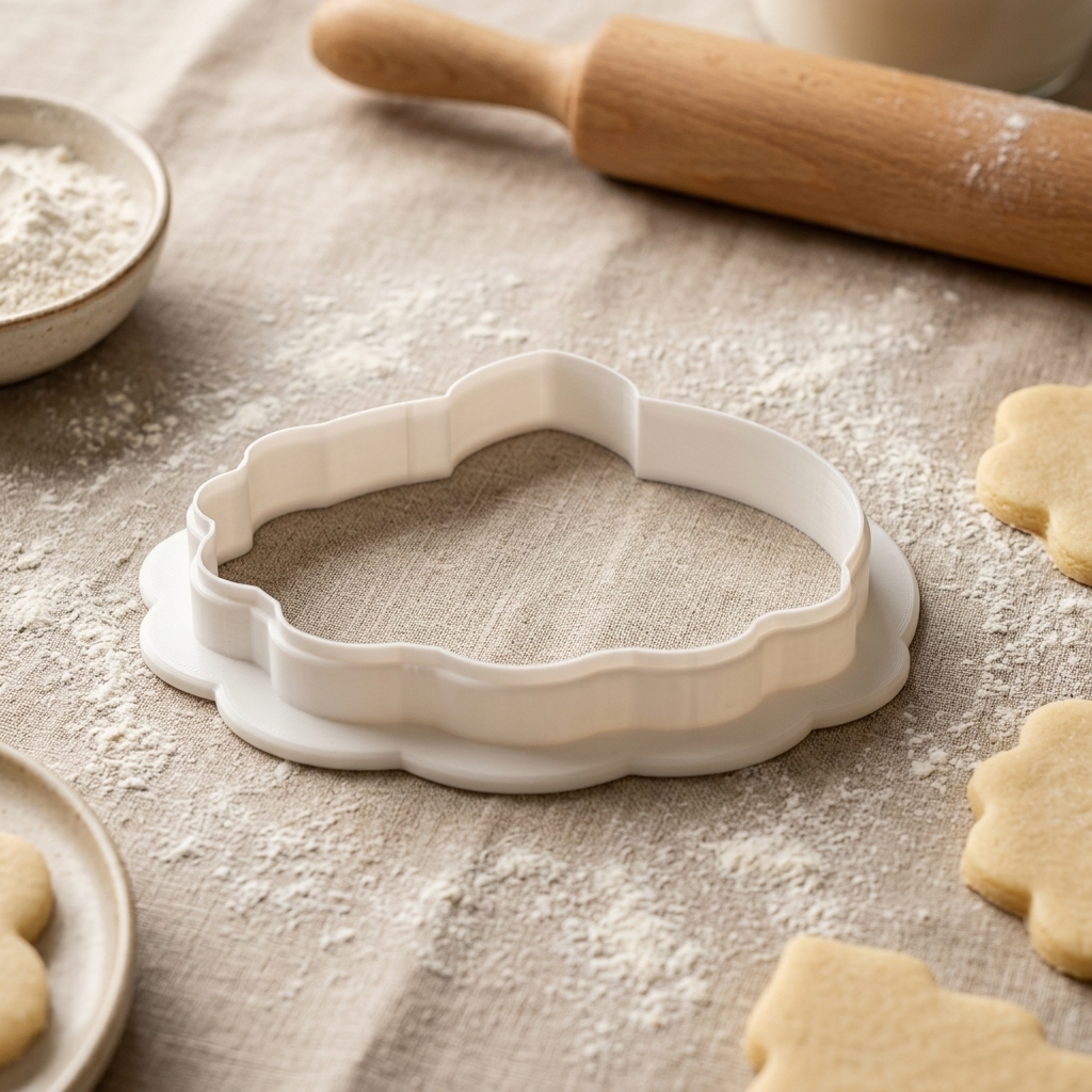 Baby Teether Ring Cookie Cutter, 3D Printed Baby Shower Cutter