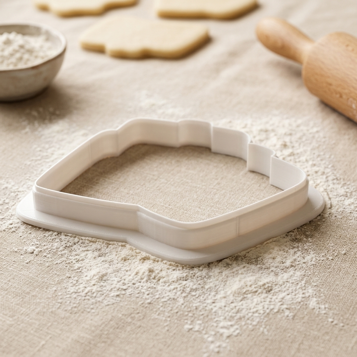 Vow Book Pair Cookie Cutter, 3D Printed Wedding Cutter