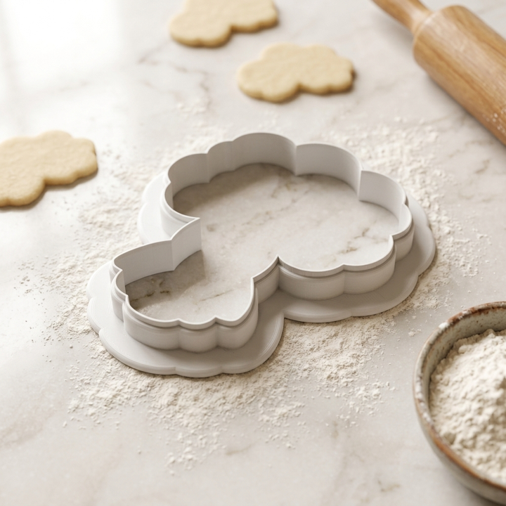 Bouquet Ribbon Wrap Cookie Cutter, 3D Printed Wedding Cutter