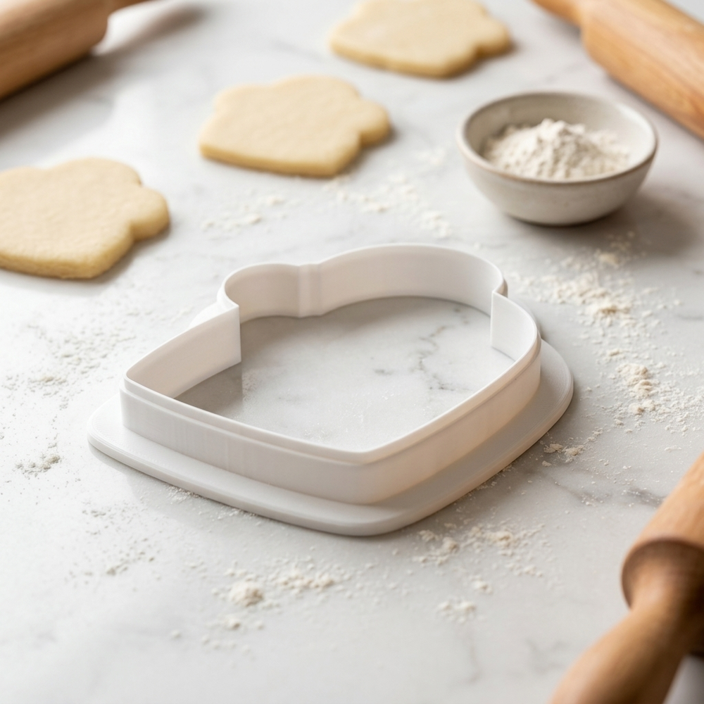 Honeymoon Luggage Tag Cookie Cutter, 3D Printed Wedding Cutter