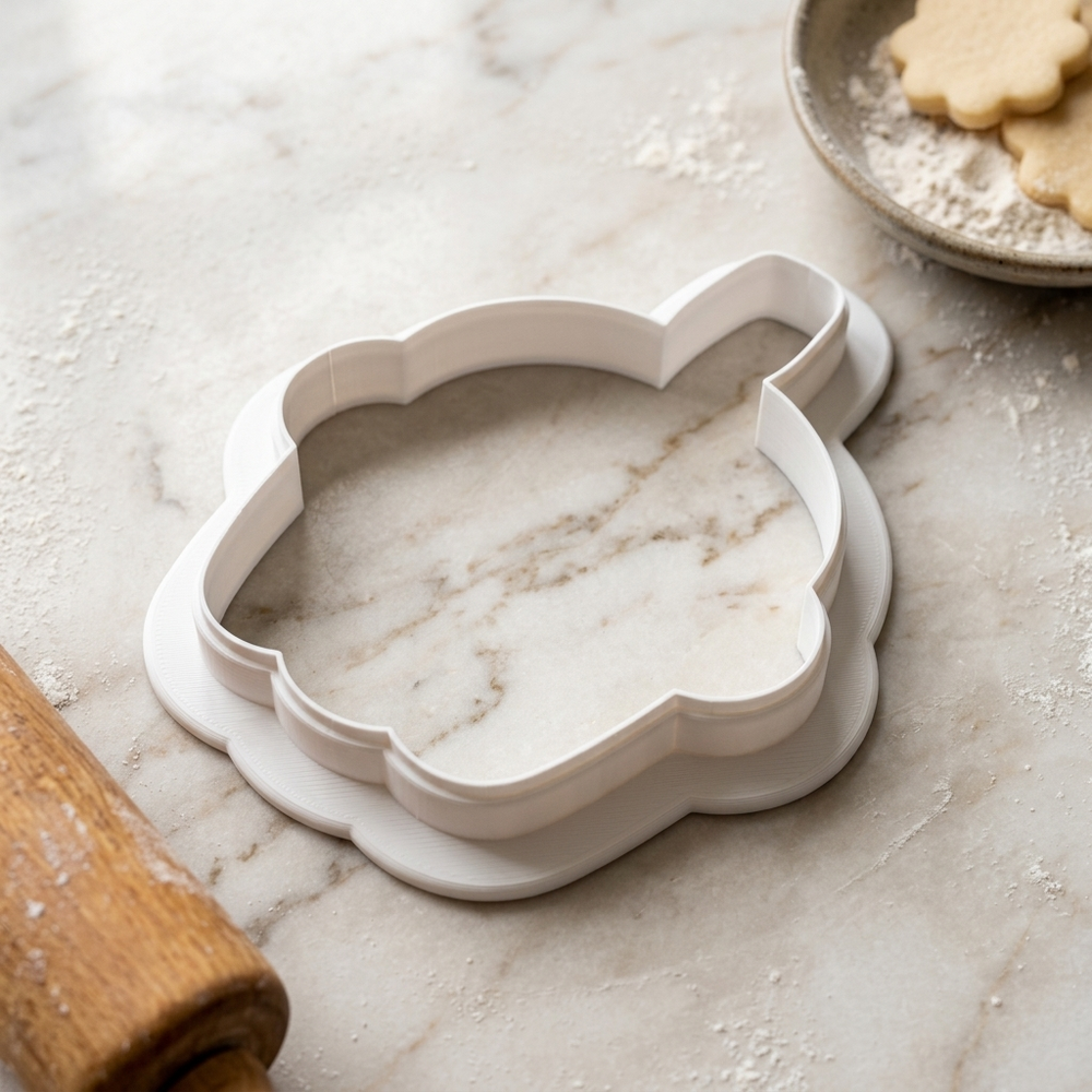 Confetti Cupcake Wrapper Cookie Cutter, 3D Printed Birthday Party Cutter