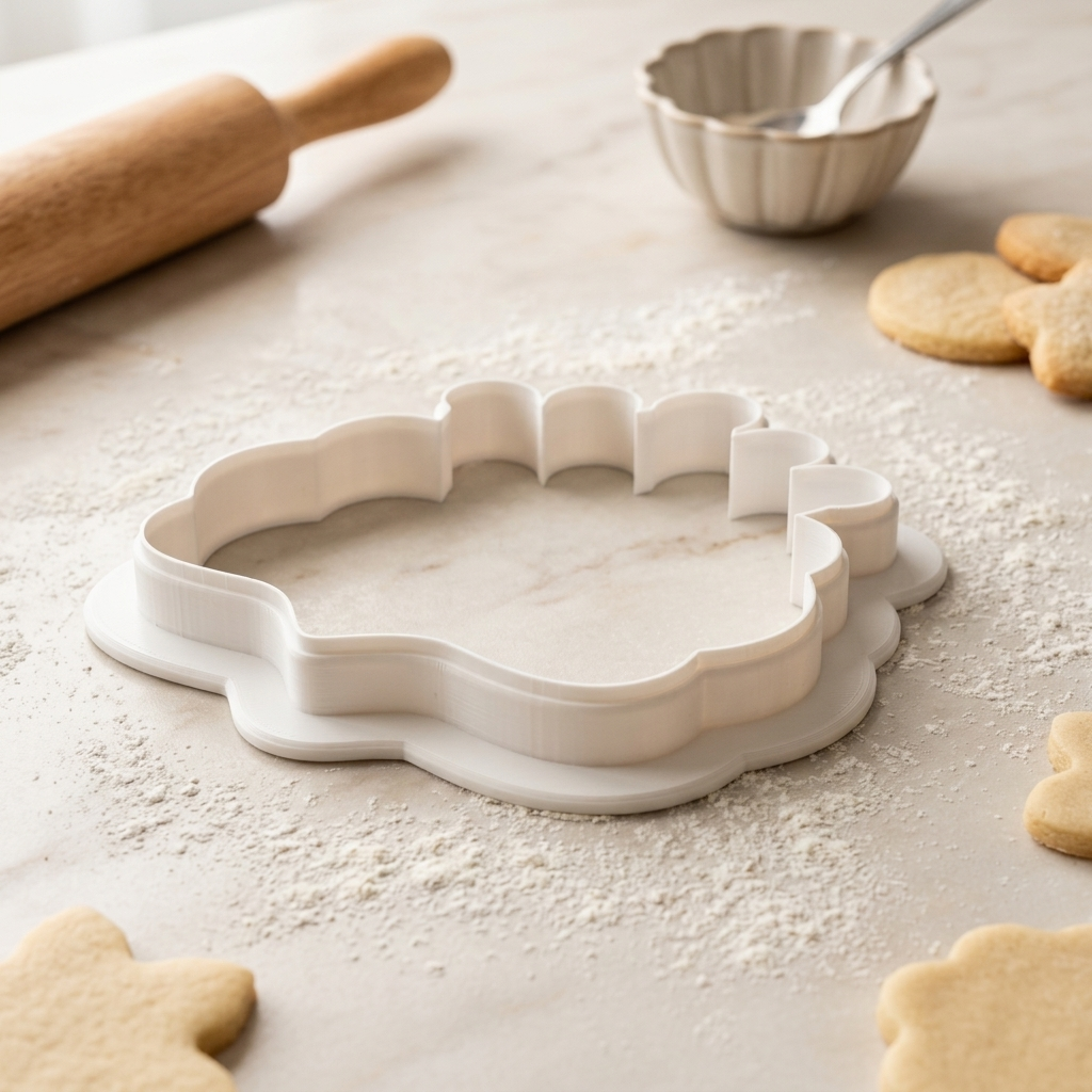 Birthday Crown Plaque Cookie Cutter, 3D Printed Birthday Party Cutter