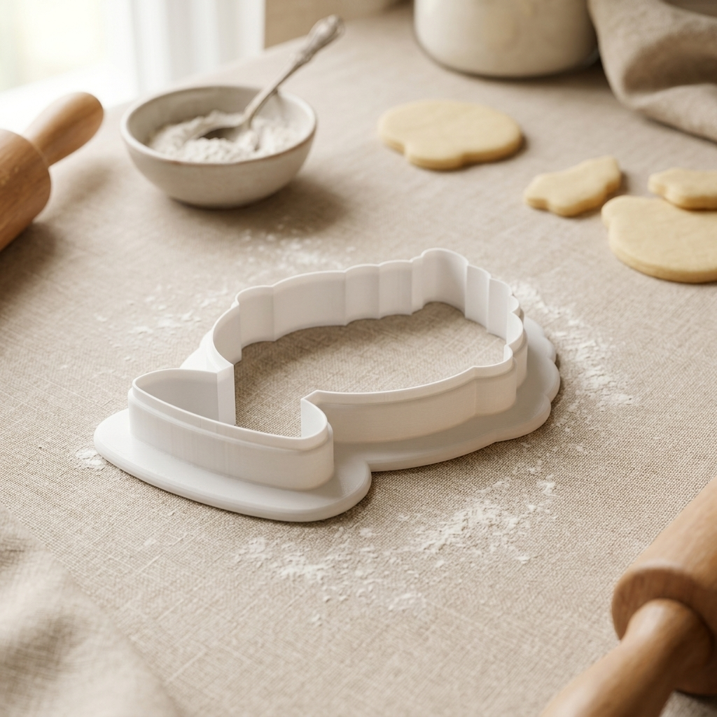 Ice Cream Sundae Cup Cookie Cutter, 3D Printed Birthday Party Cutter