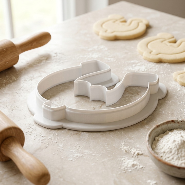 Lucky Horseshoe Clover Cookie Cutter, 3D Printed St Patricks Day Cutter