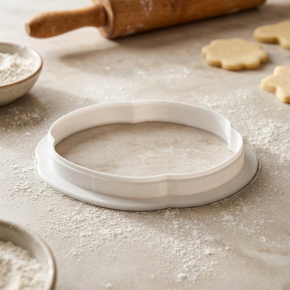 Irish Soda Bread Loaf Cookie Cutter, 3D Printed St Patricks Day Cutter