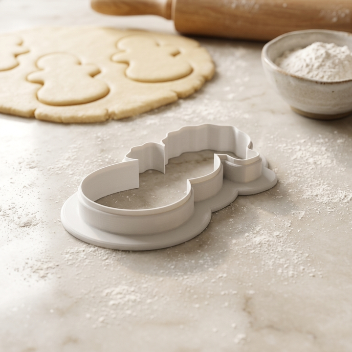 Seahorse Baby Rattle Cookie Cutter, 3D Printed Ocean Baby