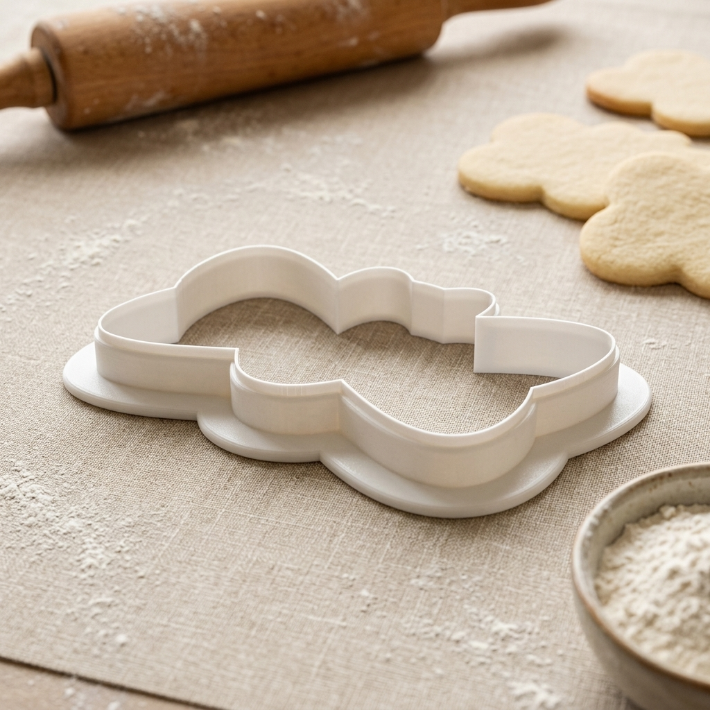 Bat Bow Tie Cookie Cutter, 3D Printed Halloween Cutter