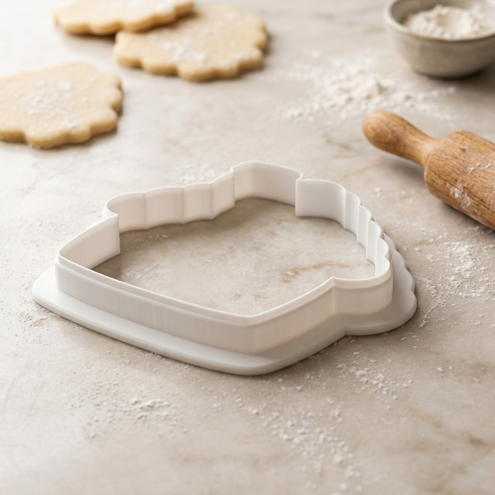 Gingerbread House Chimney Cookie Cutter, 3D Printed South Asian Festival Cutter