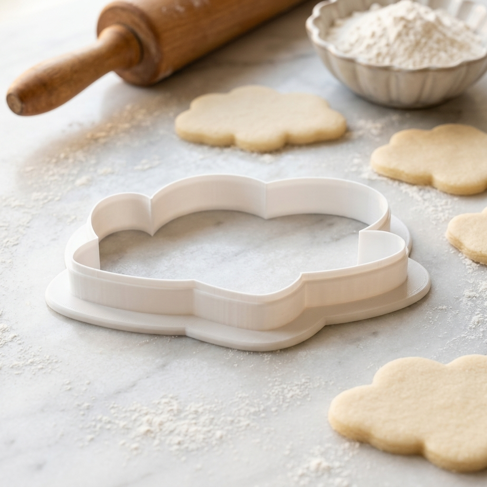 Mitten Pair Cuff Cookie Cutter, 3D Printed Christmas Cutter