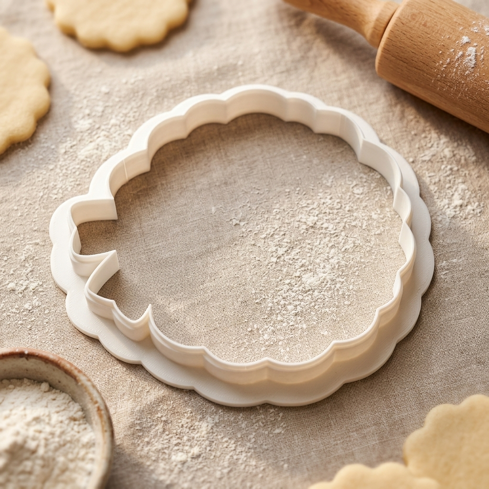 Holiday Wreath Bow Cookie Cutter, 3D Printed South Asian Festival Cutter
