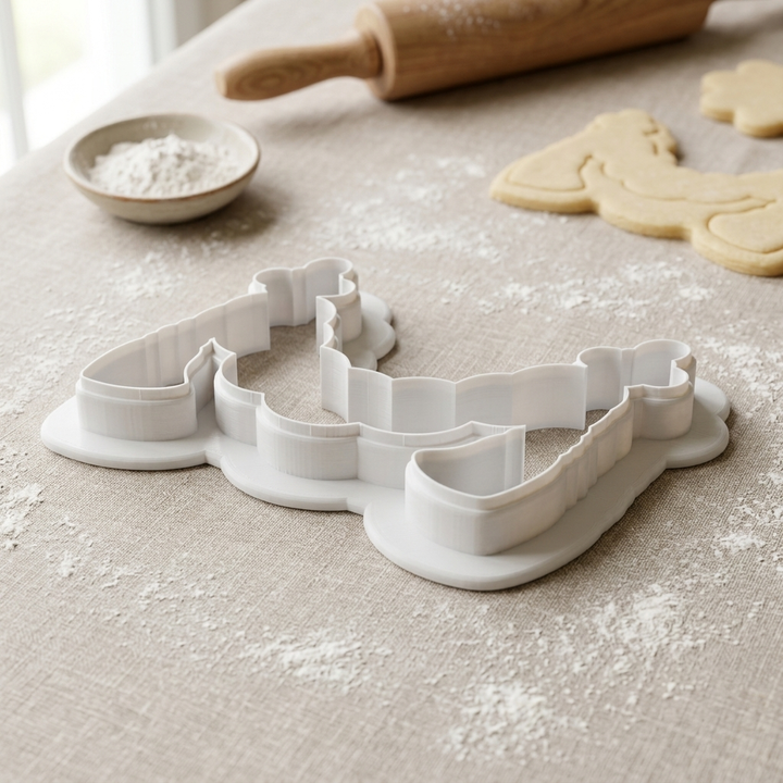 Lunar Lucky Coin Garland Cookie Cutter, 3D Printed Lunar New Year Cutter