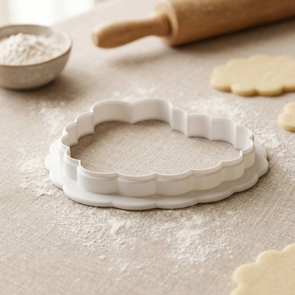 Auntie Heart Plaque Cookie Cutter, 3D Printed Baby Shower Cutter