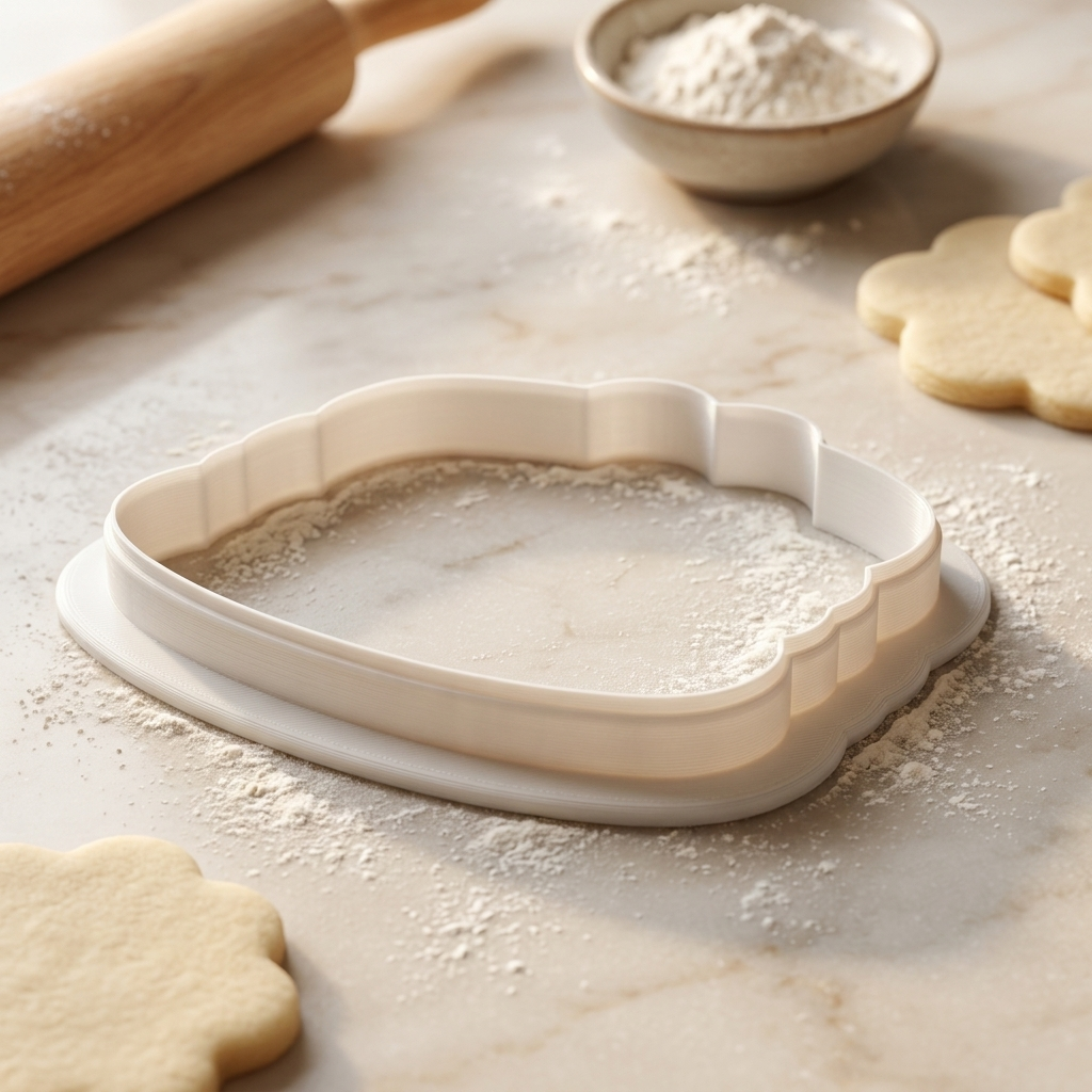 Pancake Heart Stack Cookie Cutter, 3D Printed Valentine Cutter
