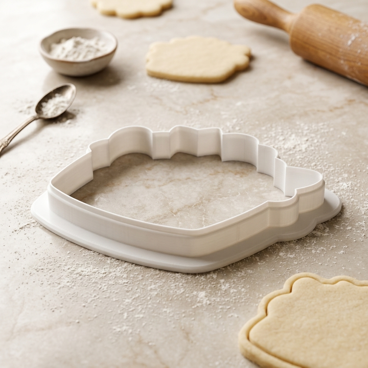 Blueberry Basket Cookie Cutter, 3D Printed Food Theme Cutter