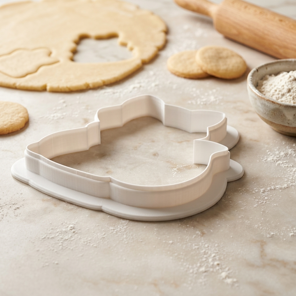 Fox Scarf Cookie Cutter, 3D Printed Thanksgiving Cutter