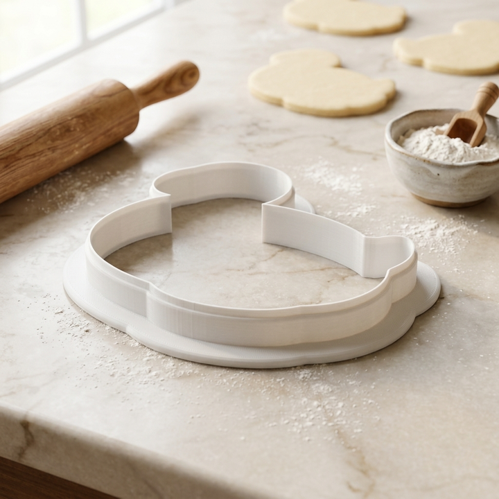 Flamingo Pool Float Cookie Cutter, 3D Printed Birthday Party Cutter
