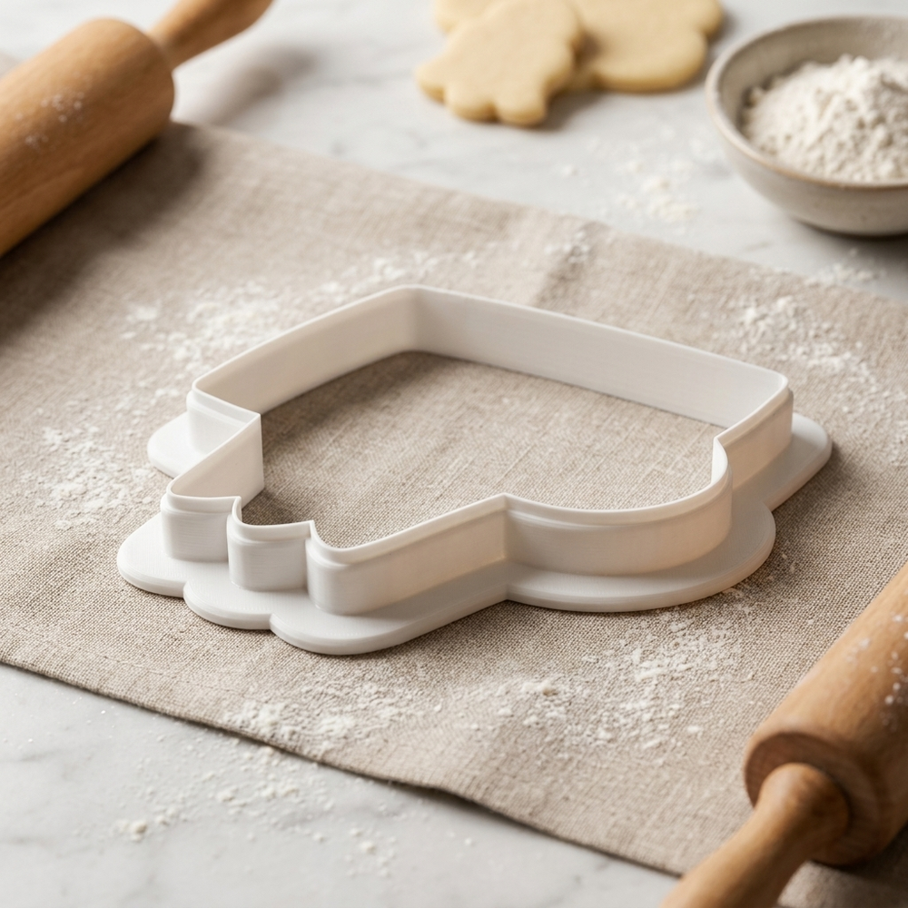 Basketball Hoop Backboard Cookie Cutter, 3D Printed Birthday Party Cutter
