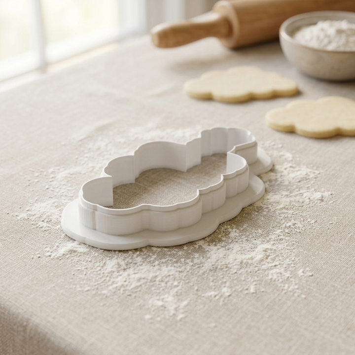 Garlic Braid Cookie Cutter, 3D Printed Kitchen Theme
