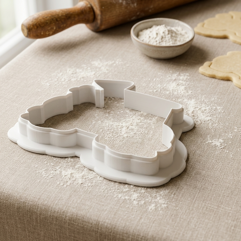 Golf Cart Flag Cookie Cutter, 3D Printed Family Gift Cutter