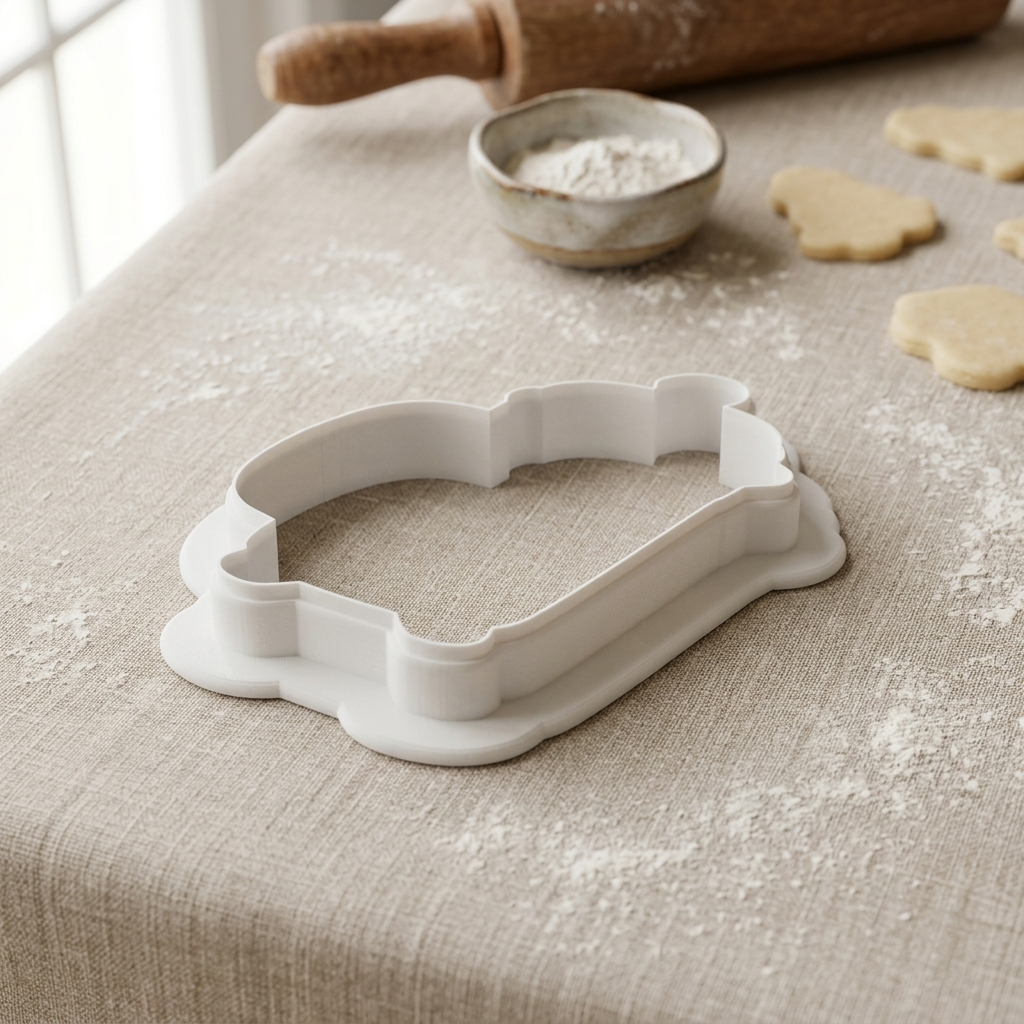 French Press Cookie Cutter, 3D Printed Coffee Theme