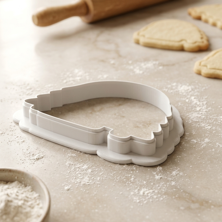 Mountain Cabin Cookie Cutter, 3D Printed Wedding Cutter